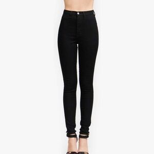 Vibrant High Waisted Black Jeans